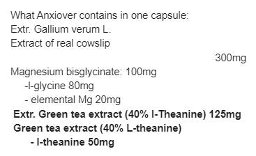 Anksiover 450 mg - 30 kapsul