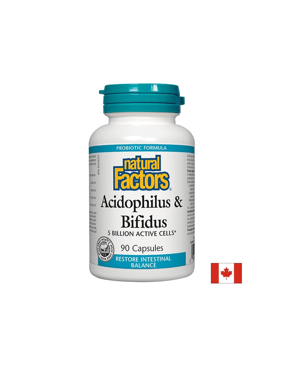 Acidophilus & bifidus | 5 milijard aktivnih celic - 90 kapsul