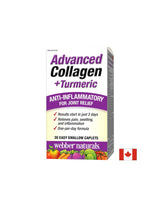 Advanced Collagen + Kurkuma / Kolagen in kurkuma za zdravje sklepov, 30 mini kapsul <tc>Webber Naturals</tc>