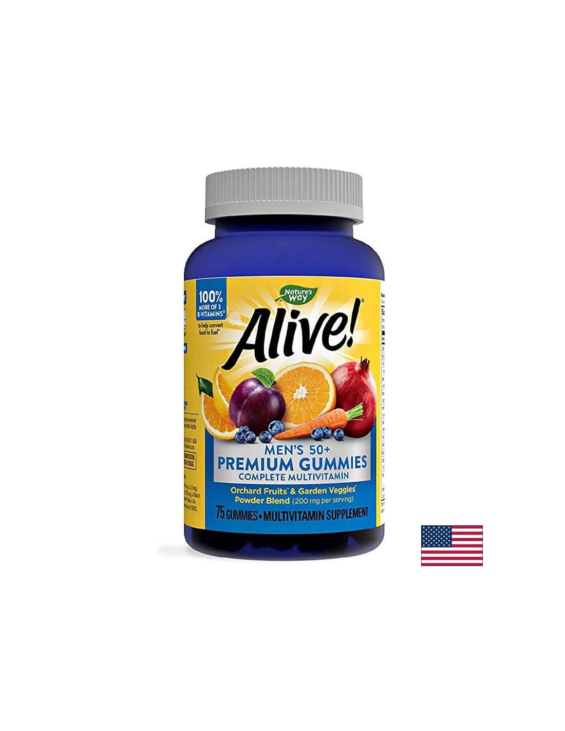 <tc>Alive</tc>! Multivitamini za moške 50+ - 75 gumijev