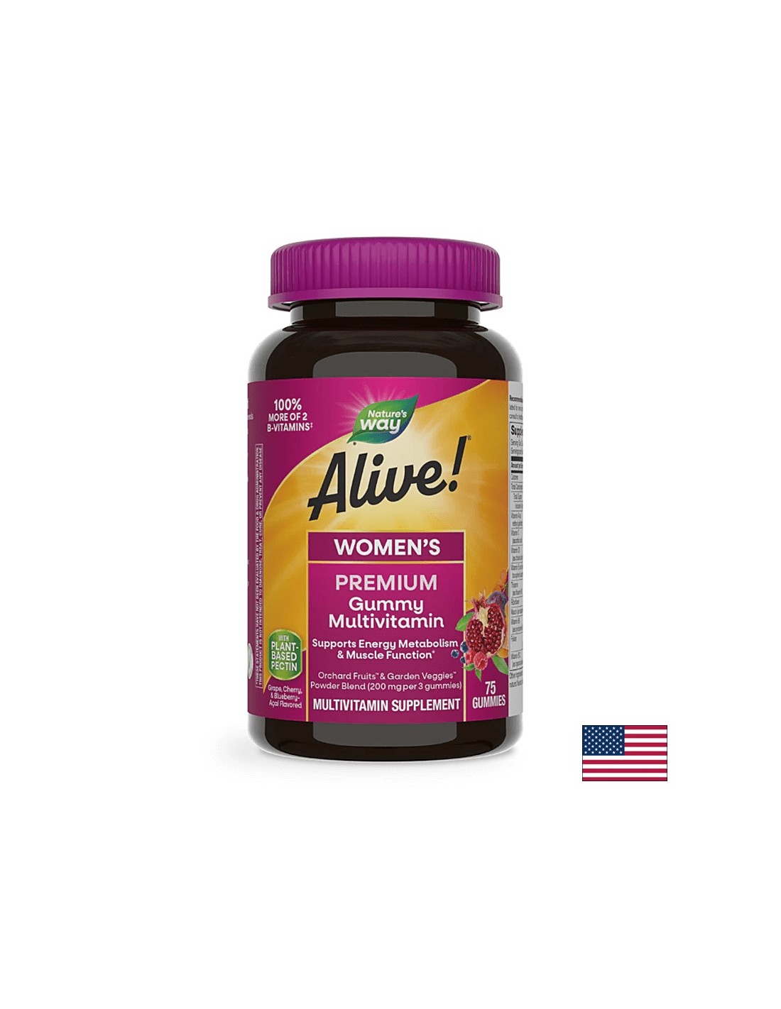 <tc>Alive</tc>! Ženski gumijasti vitamini - 75 žvečljivih tablet