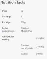 Kreatin mišica max - 250 gramov