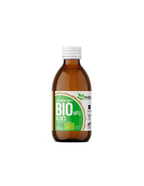 Organic aloe vera leaf juice - Good digestion and strong immunity, 250 ml, 5 doses - Nutra Best Europe
