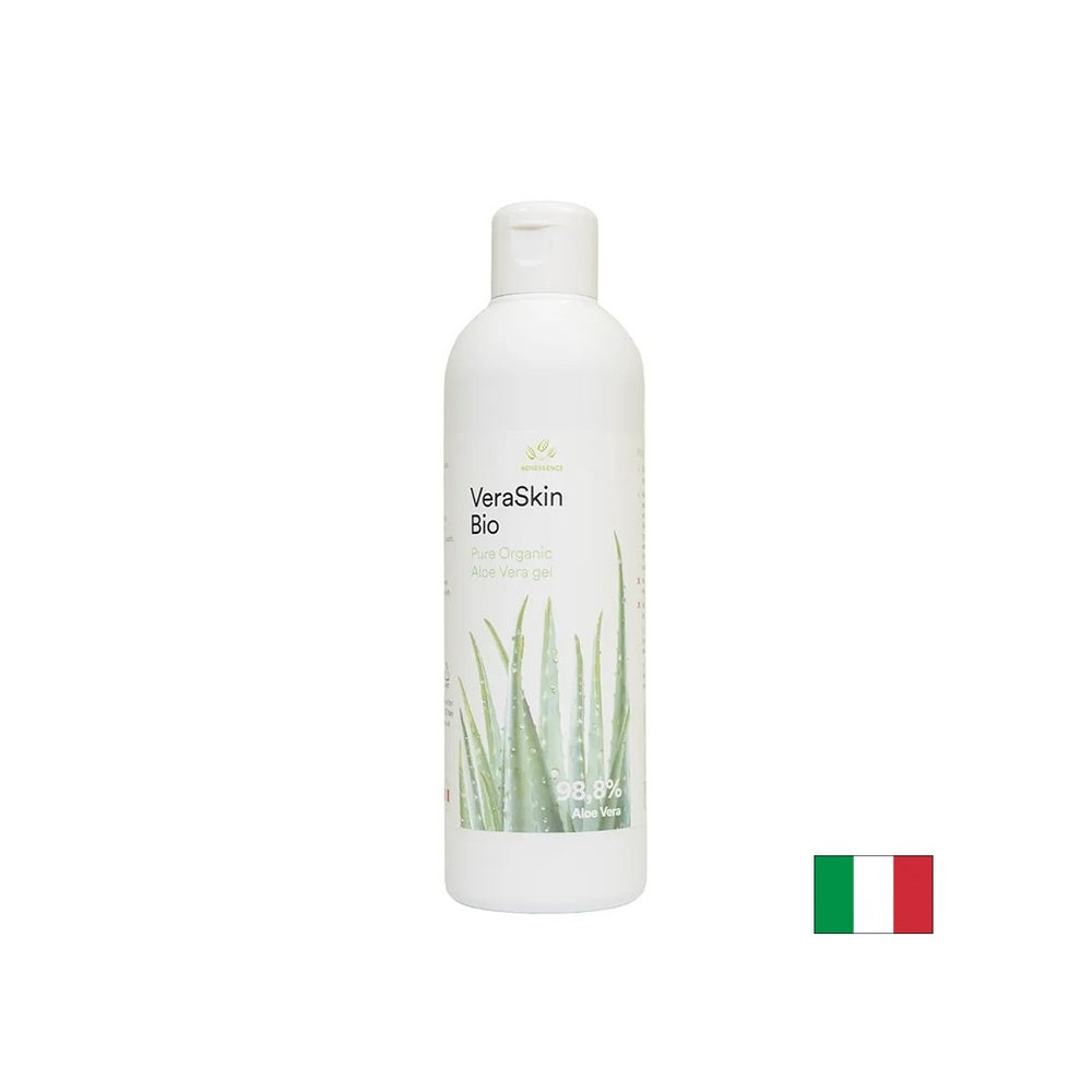 Organski gel aloe vere za obraz, lase in telo - hidracija, prehrana, proti staranju, 250 ml