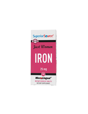 Anemia - Iron - Just Women, 90 sublingual tablets Superior Source - Nutra Best Europe