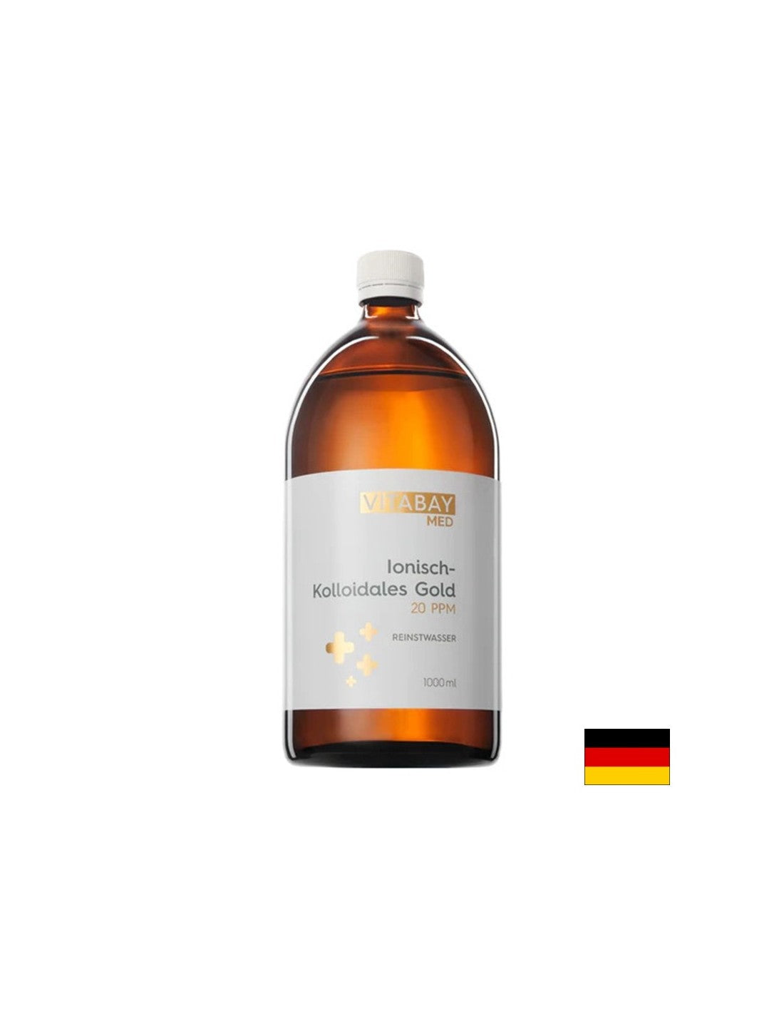 Protiziranje - koloidno zlato 20 ppm (visoko koncentrirano), 1000 ml