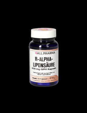 Antioxidant, diabetes prevention - R-Alpha lipoic acid, 30 capsules - Nutra Best Europe