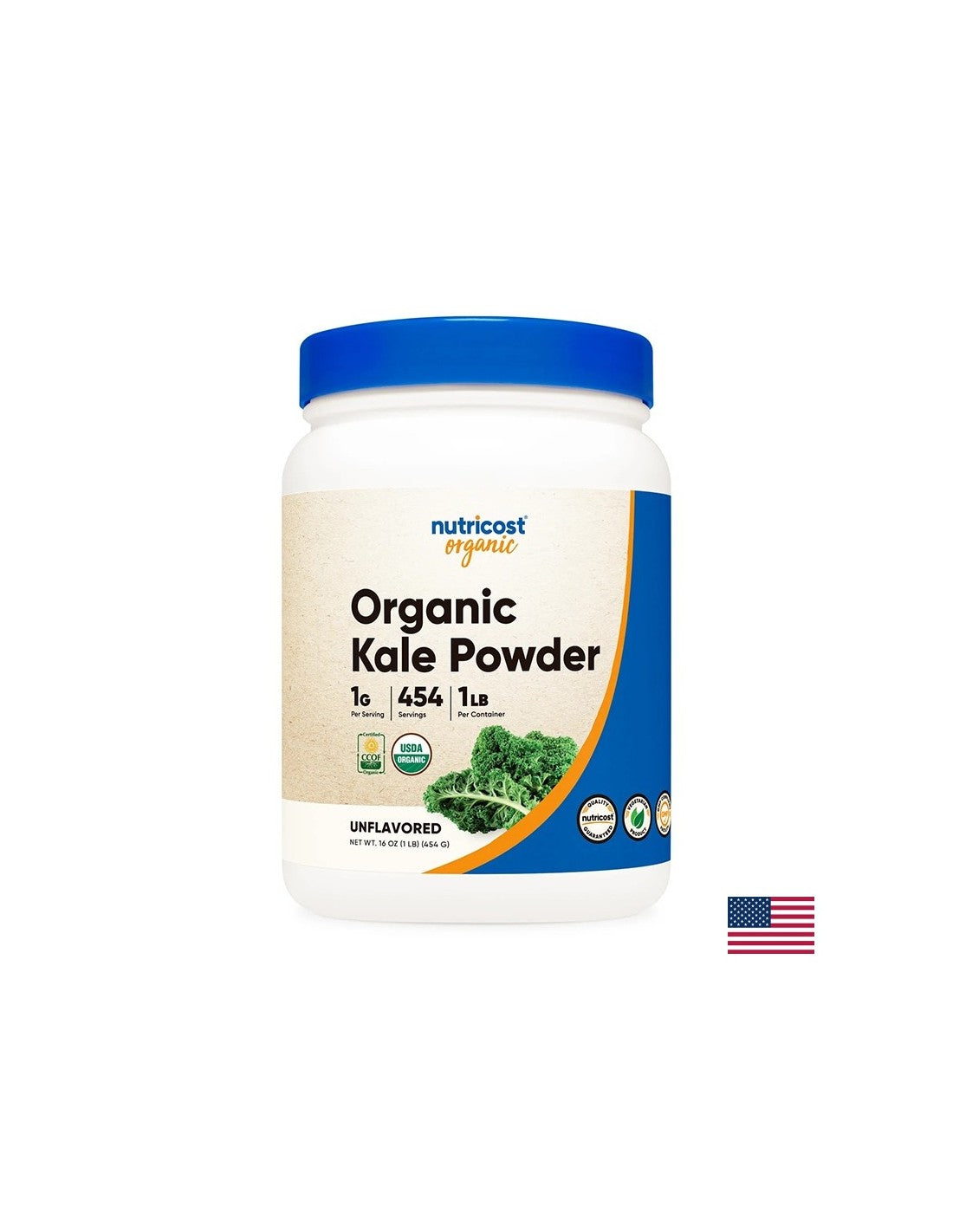 Antioksidant - Kale bio, 454 g <tc>Nutricost</tc> prašek