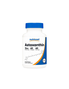 Antioxidant for good vision - Astaxanthin, 12 mg x 60 softgel capsules - Nutra Best Europe