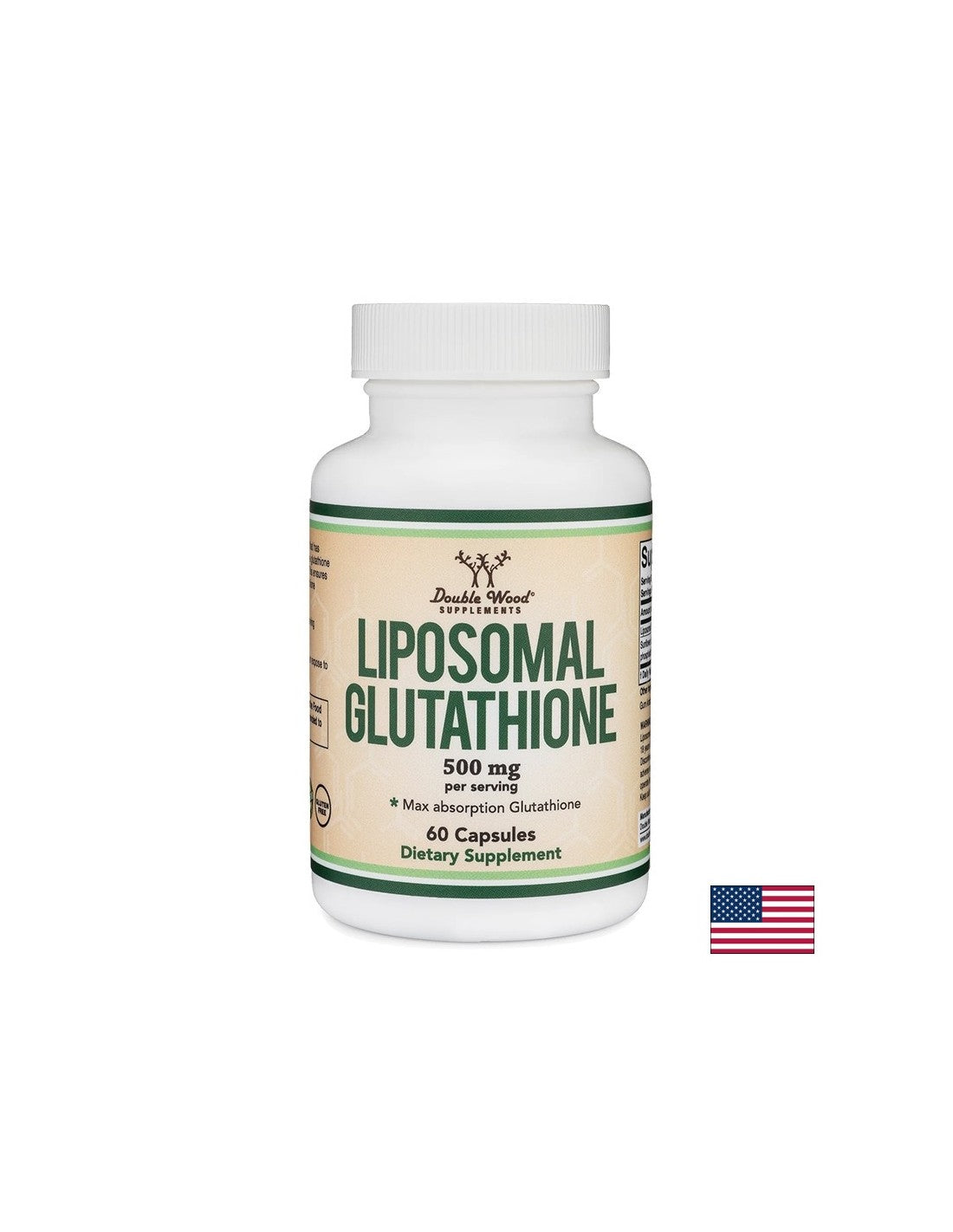 Antioksidant, zaščita jeter - Liposomski glutation, 250 mg x 60 kapsul <tc>Double Wood</tc>