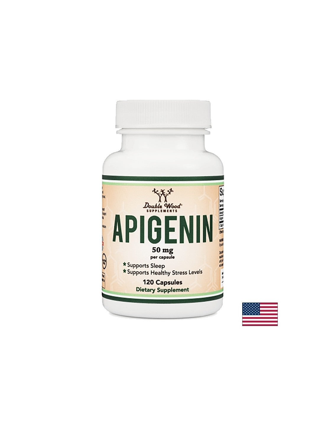 Apigenin, 120 kapsul <tc>Double Wood</tc>