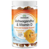 Ashwagandha gumi z vitaminom D | Passion Fruit Orange 60 žvečilnih tablet