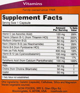 Vitamin B-50 [100 kapsul, 100 odmerkov]