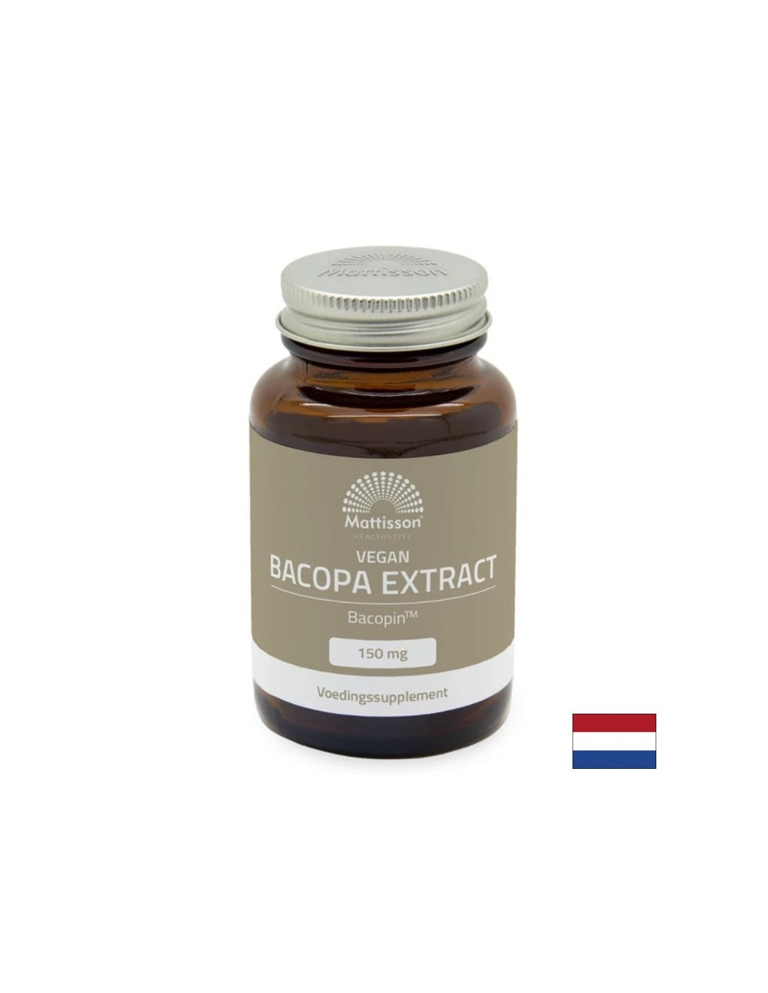 Bacopa Monnieri + cink, vitamin B12 in črni poper Bacopin ™ - koncentracija, spomin in duševna jasnost, 60 kapsul