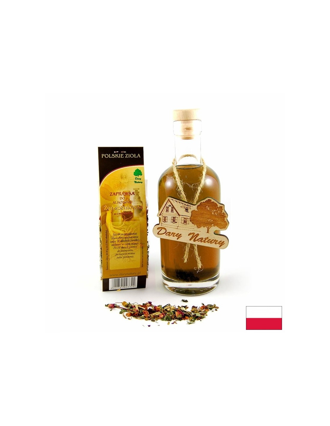 Korenina ginsenga - suho zelišče za tinkturo - Vitalnost in vitalnost, 20-30 g <tc>Dary Natury</tc>