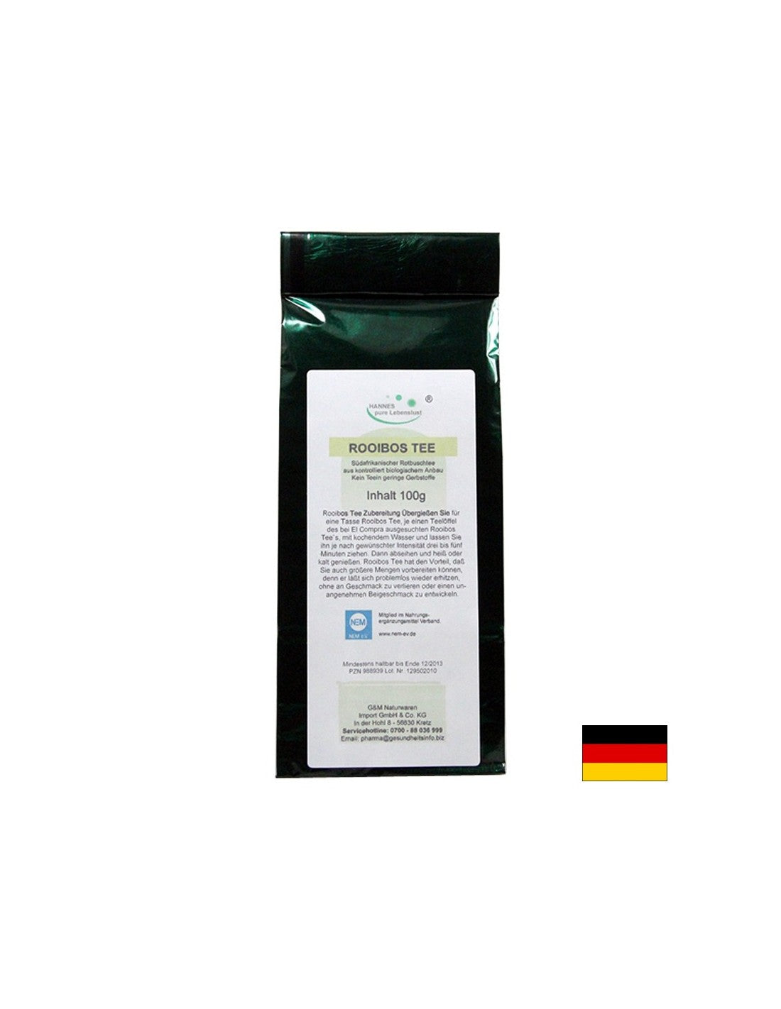 Bio Rooibos Tee - Bio Rooibos čaj, 100 g el comla