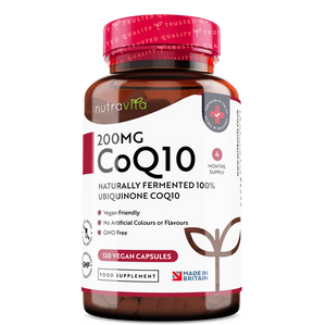 CoQ10 200 mg (Ubiquinone) /120 capsules, 120 days/ Nutravita - Nutra Best Europe
