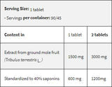 Tribulus Terrestris 1500 / največja trdnost 90 tablet