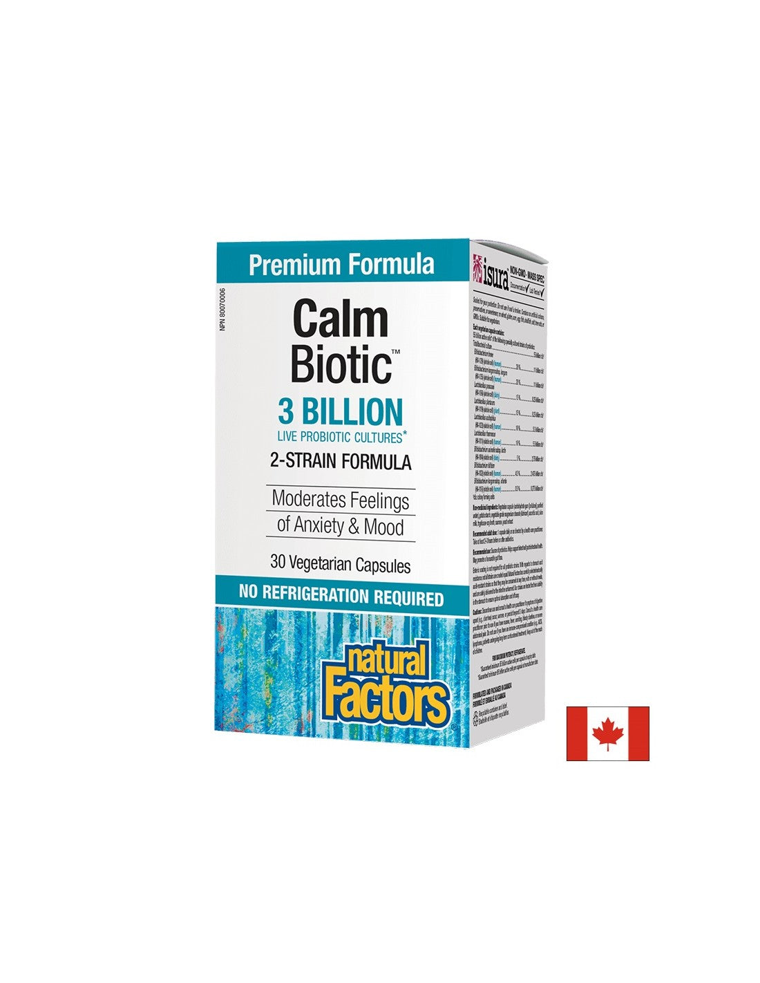 Calm Biotic® 3 milijarde živih probiotičnih kultur, 2 sevi - 30 kapsul