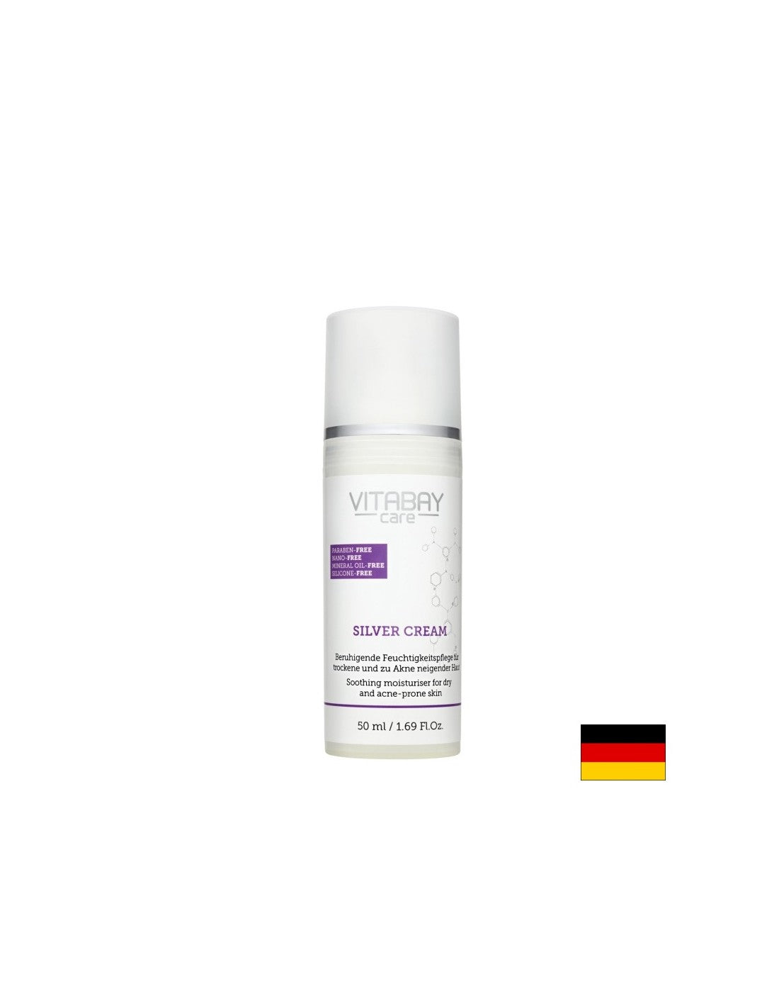 Srebrna krema z mikrosrebrom in salicilno kislino - Care Silver Cream, 50 ml <tc>Vitabay</tc>