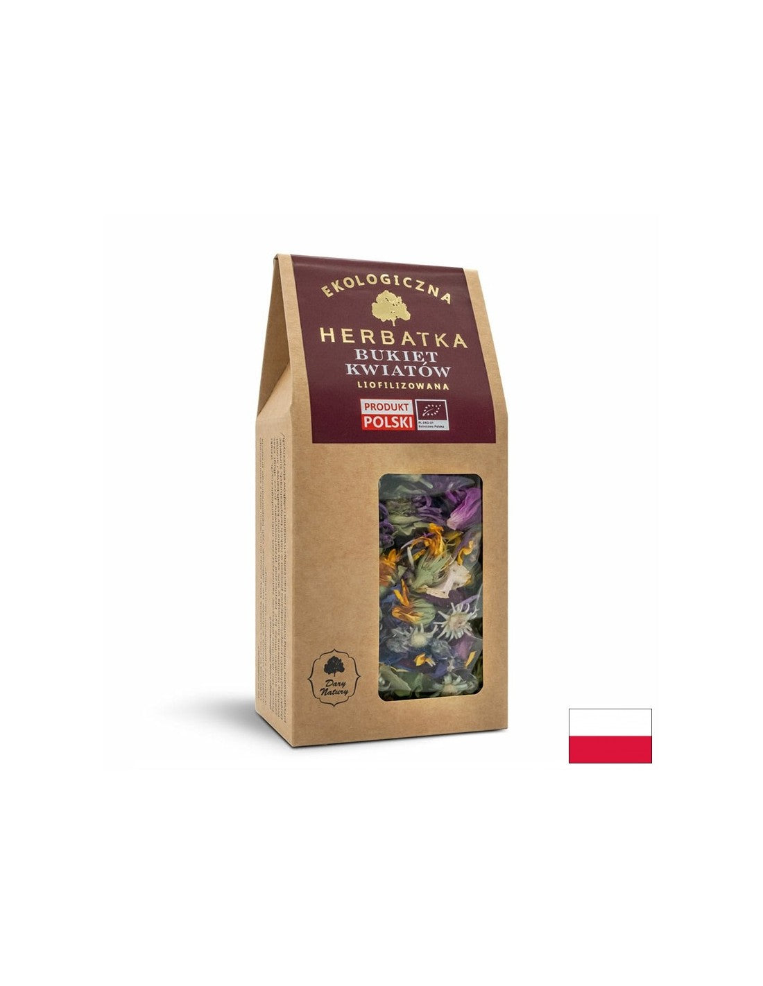 Čajni šopek liofiliziranih cvetov Bio, 15 g <tc>Dary Natury</tc>