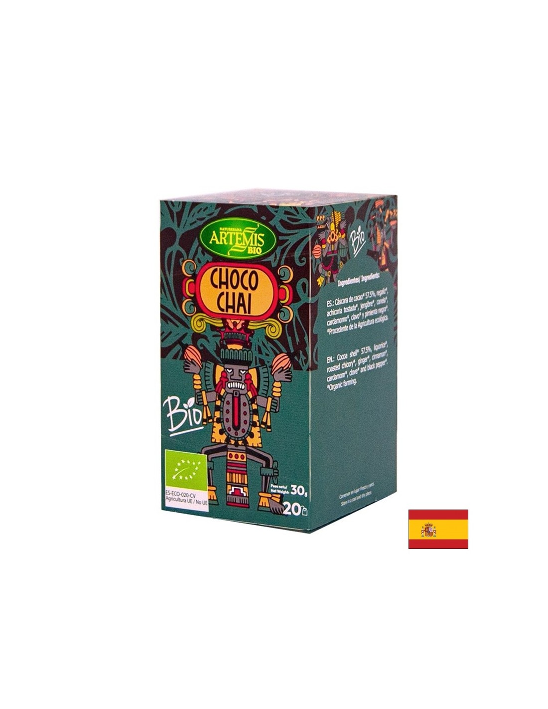 Tea Choco (Choco) Bio, 20 filtrirnih vrečk Herbes del Moli