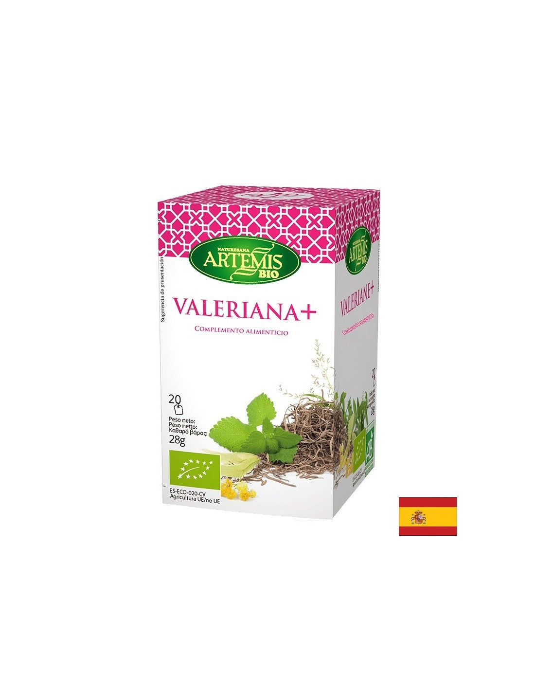 Valerijski čaj + zelišča, 20 filtrirnih vrečk Herbes del Moli