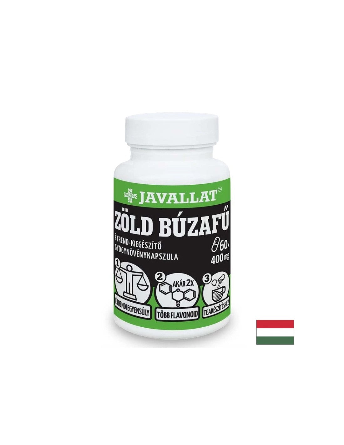 Jetra in dobra prebava - pšenična trava, 400 mg x 60 kapsul