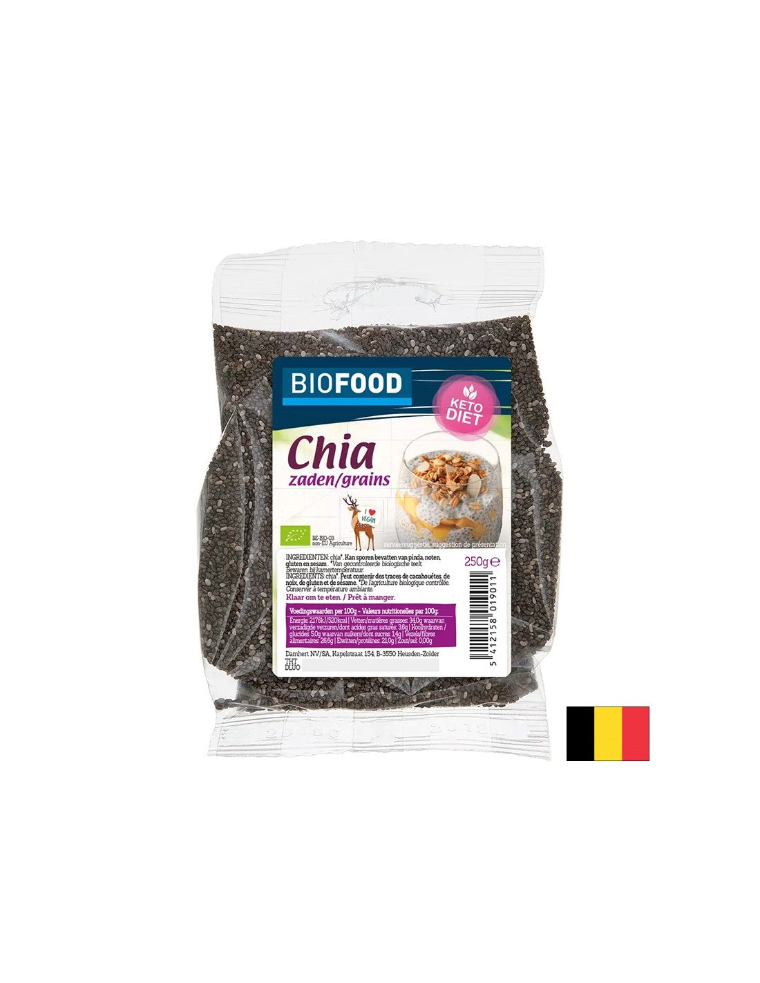 Chia (semena), organsko, 250 g