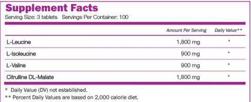 BCAA 2: 1: 1 300 tablet