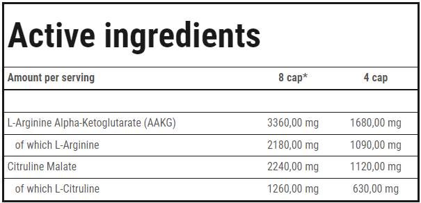 Aakg mega hardcore | s citrulline malate - 120 kapsul