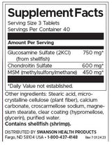 Glukozamin, hondroitin in MSM - Najvišja trdnost - 120 tablet