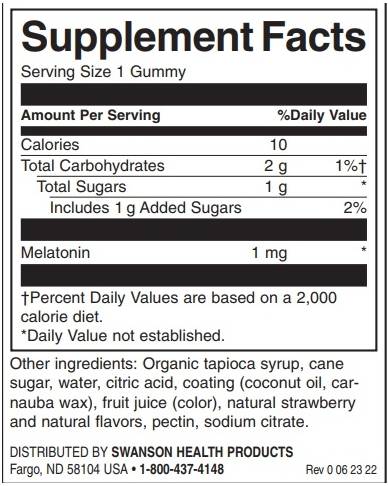 Otroci melatonin gumi 1 mg | Jagoda 60 žvečilne tablete