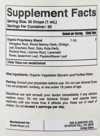 Adrenalna podpora | z Eleuthero & Rhodiola - 30 ml