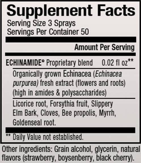 Formula brizganja Echinamide® grlo - 30 ml