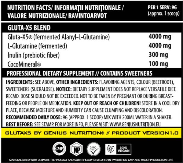 Gluta - x5 - 405 gramov