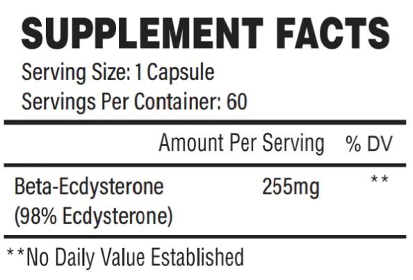Naravna fizika | Beta -ecdisteron 255 mg - 60 kapsul