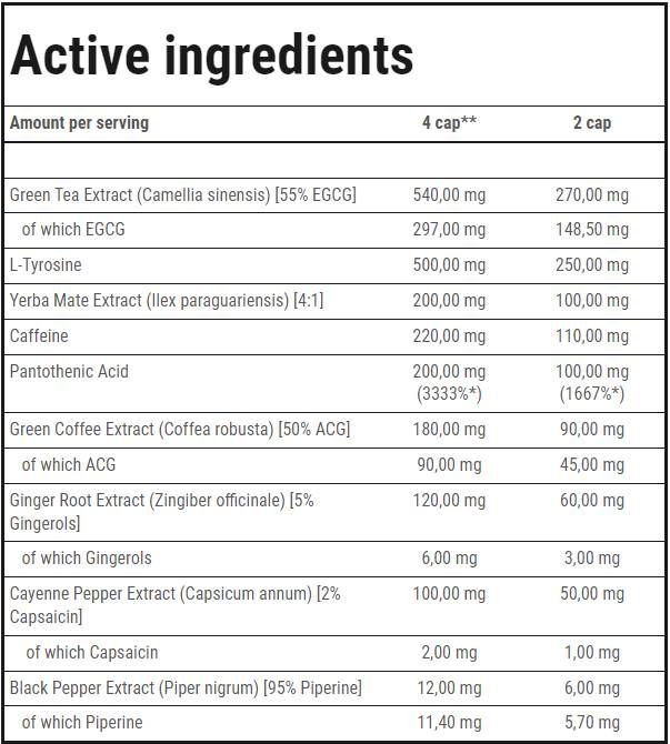 Clenburexin | Termogeni gorilnik maščob - 180 kapsul