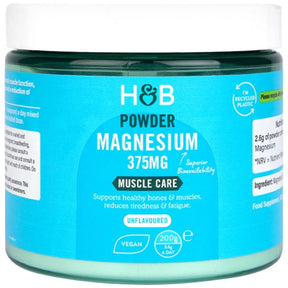 Magnesium Powder 375 mg | Magnesium Citrate - 200 grams - Nutra Best Europe