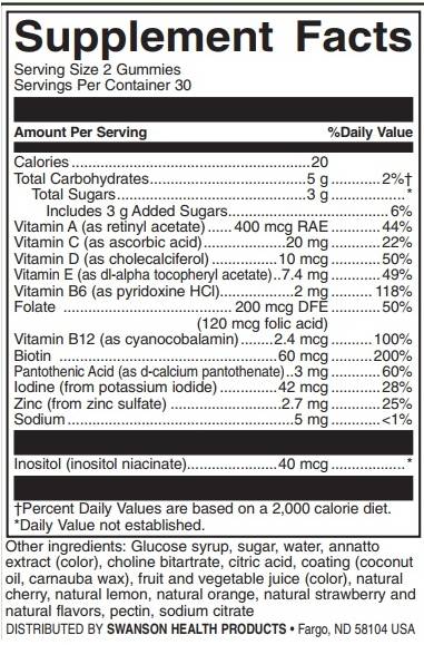 Otroški multivitaminski gumi | Mešano sadje - 60 žvečilnih tablet