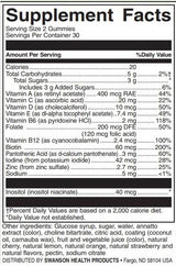 Otroški multivitaminski gumi | Mešano sadje - 60 žvečilnih tablet