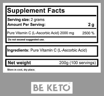 Vitamin C 100% v prahu - 200 gramov