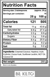 Keto krema | Lešniki + mct - 250 gramov