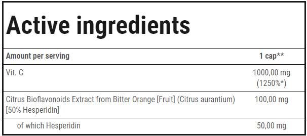 Vitamin C 1000 Ultra Bioflav - 100 kapsul