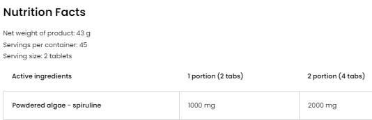 Spirulin - 90 tablet