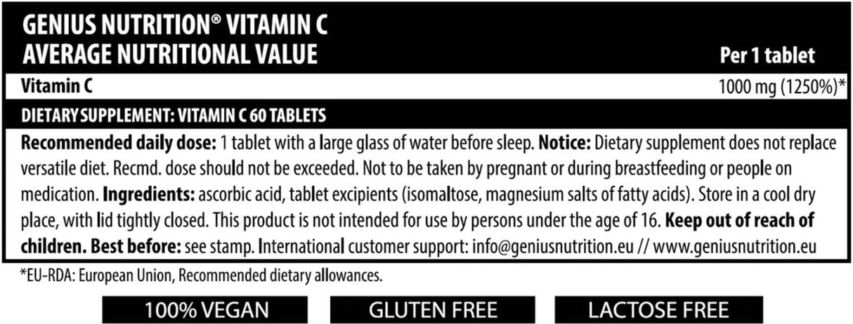 Vitamin C - 60 tablet