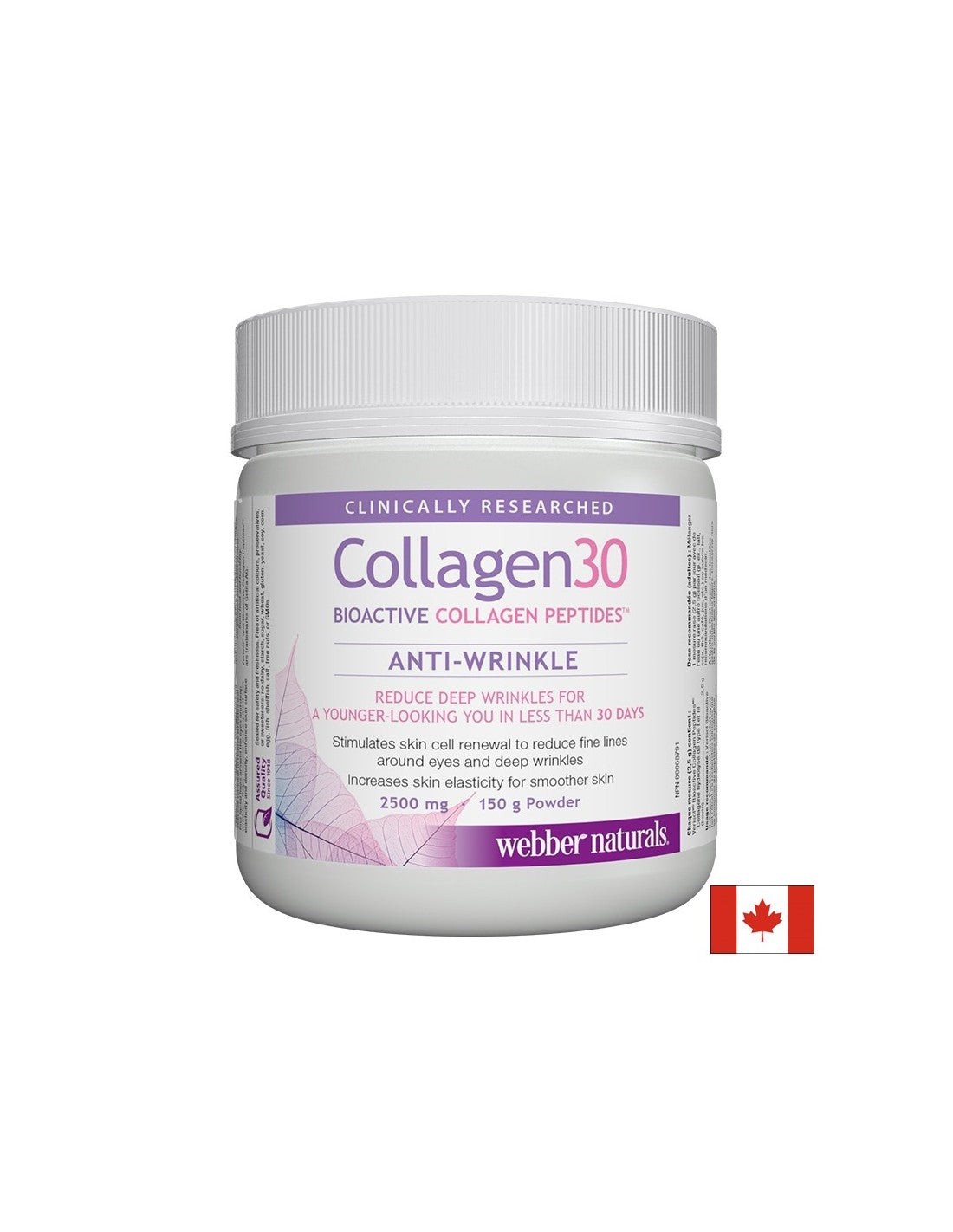 Kolagen 30 Bioaktivni kolagenski peptidi ™ proti gubah - kolagen (bioaktivni kolageni peptidi) 2500 mg, 150 g prahu