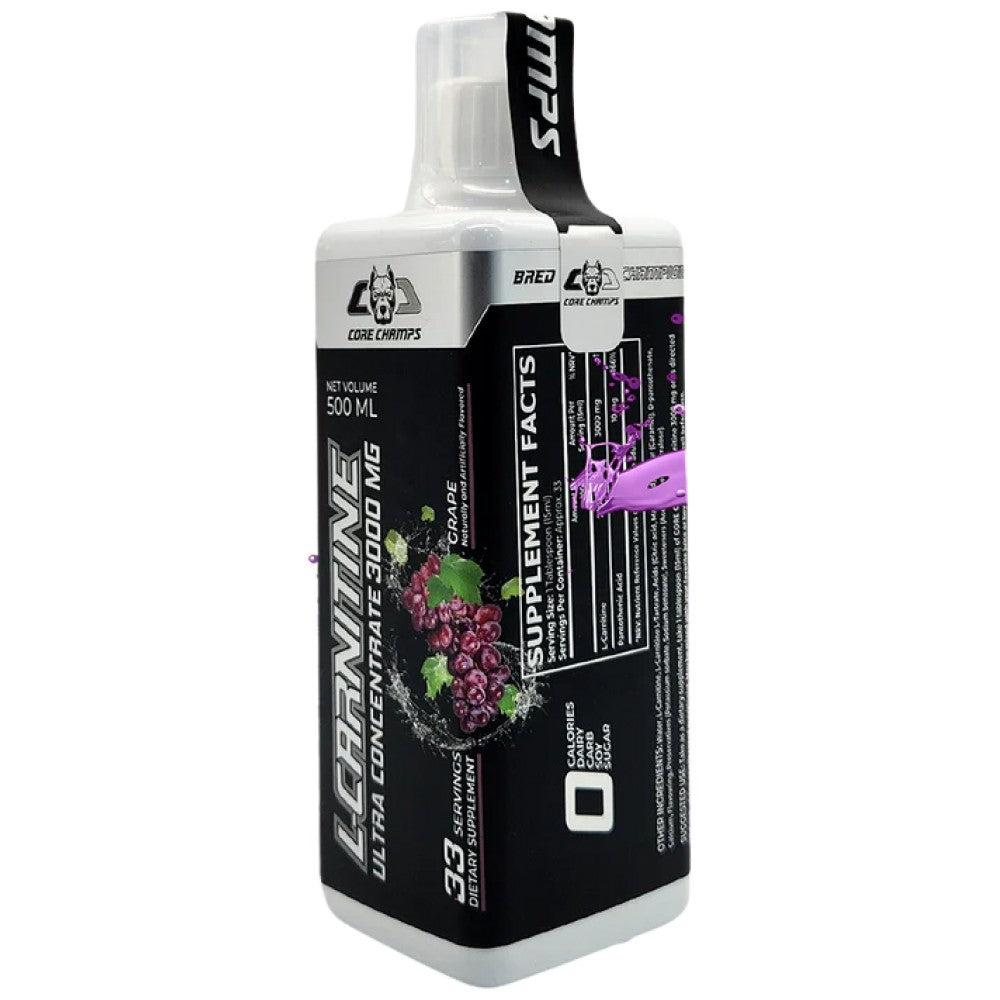 L -karnitin tekočina 3000 mg - 500 ml