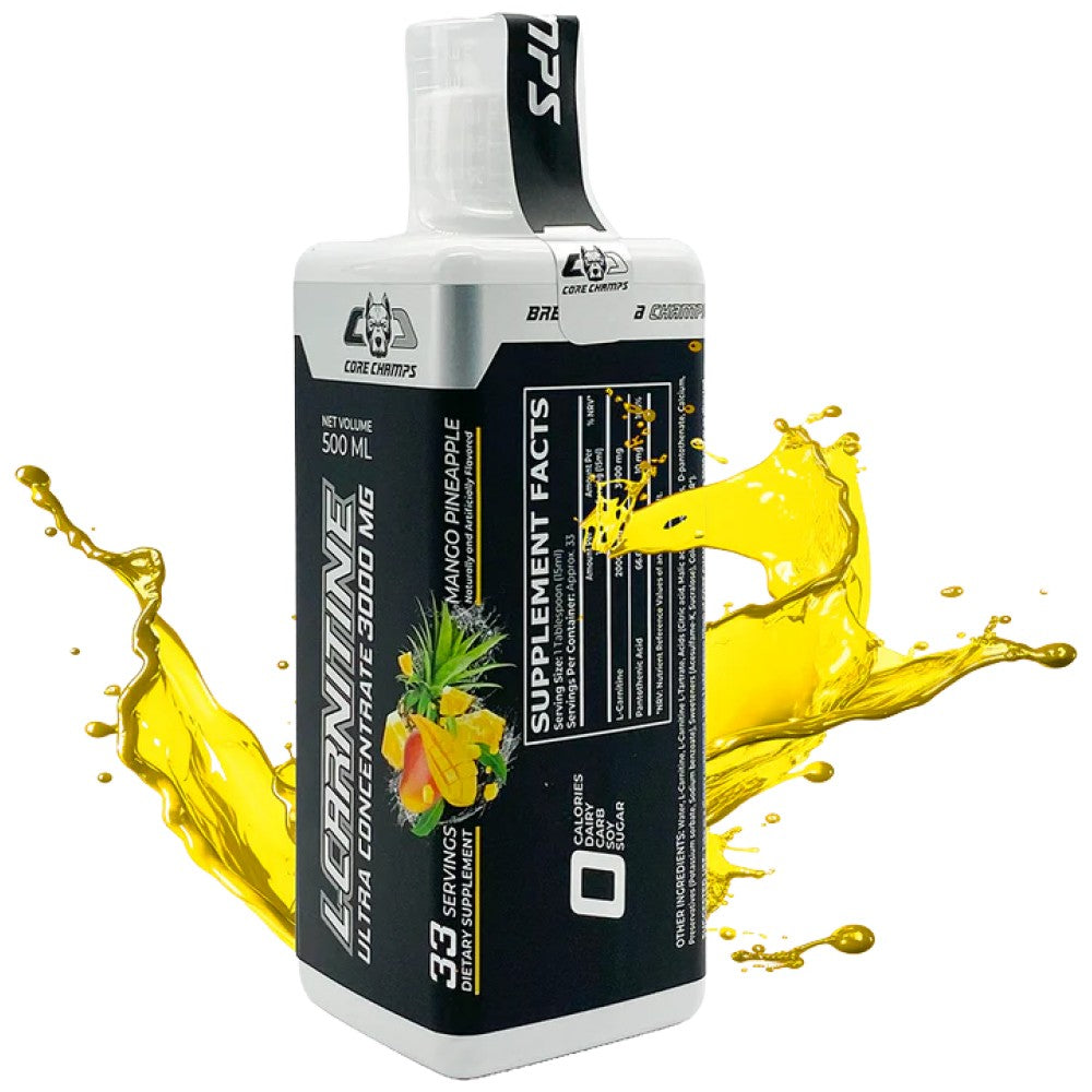 L -karnitin tekočina 3000 mg - 500 ml