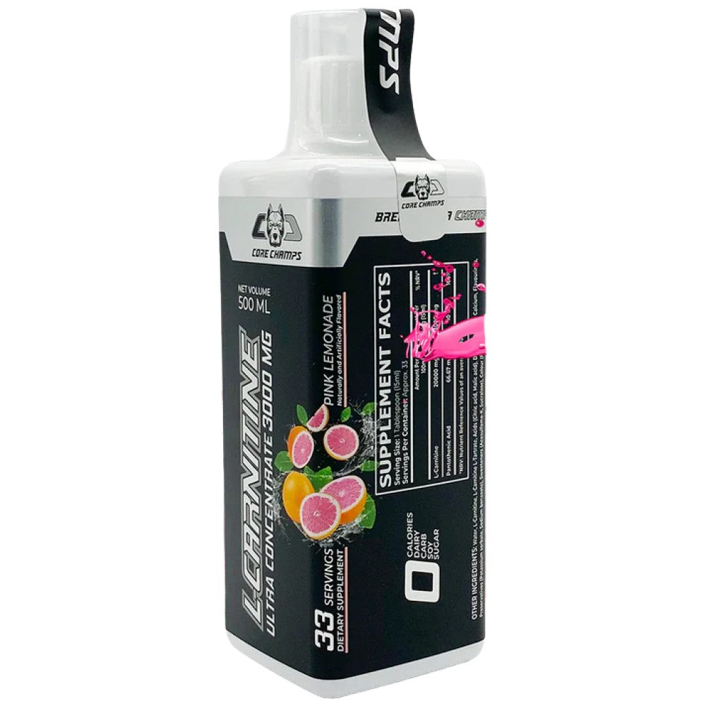 L -karnitin tekočina 3000 mg - 500 ml